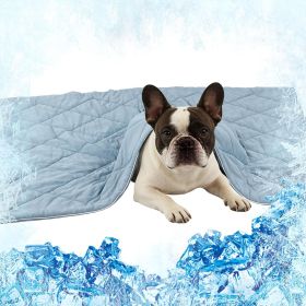 29x40in Cooling Blanket for Dogs - Machine Washable Soft Blanket with Q-MAX>0.4, Fits Small Medium Dogs Cats