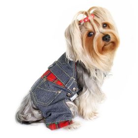Adorable Stripy Denim Overall (size: XL)