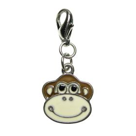 Enamel Charm (Color: Happy Monkey Face)