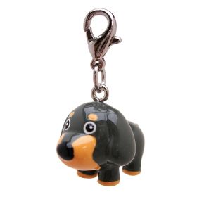Poly 3-D Dog Charm (Color: Long Ears Grey)