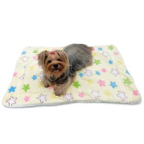 Ultra Plush Colorful Stars Blanket (size: L)