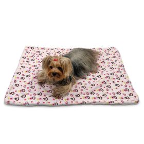 Girly Monkey Flannel/Plush Blanket (size: L)