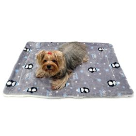 Ultra Thick Plush Penguins Blanket (size: L)