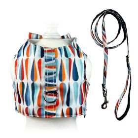 Chic Raindrop Harness Vest with Matching Leash (size: M)