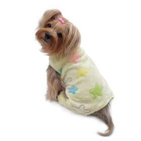 Ultra Plush Colorful Stars Front Sleeveless Pajamas (size: M)