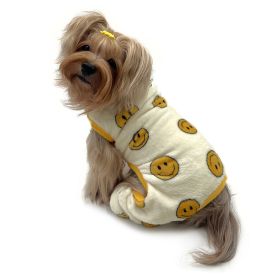 Ultra Plush Happy Face Front Sleeveless Pajamas (size: M)