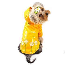 Polka Dots & Daisies Raincoat with Cotton Lining (size: M)