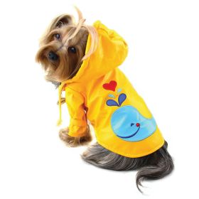 Splashing Whale Raincoat with Cotton Lining (size: M)