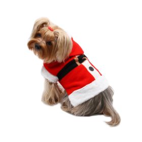Santa Hooded Sweater with Soft Fur Trims (size: M)