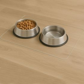 Frosted PVC Floor Mat -1.5mm Anti-Scratch Waterproof Pet Floor Mat For Dog Cat Feeding Area & Kennel Floor (Option: 46x60inches)