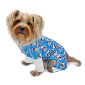 Ultra Soft Plush Minky Silly Sharks Pajamas (size: S)