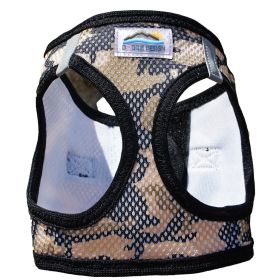 American River Choke Free Dog Harness Camouflage Collection (Color: Brown Camo, size: medium)