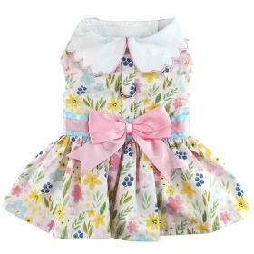 Pastel Meadow Dog Dress with Matching Leash (size: X-Large)