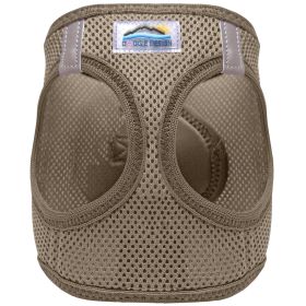 American River Solid Ultra Choke Free Dog Harness (Color: Fossil Brown, size: X-Small)