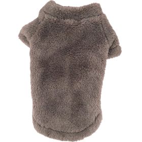 Soft Plush Pullover (Color: Soft Brown, size: small)
