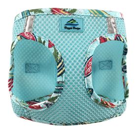 American River Choke Free Harness Hawaiian Trim (Color: Aruba Blue, size: small)